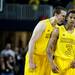 Michigan freshman Nik Stauskas celebrates with sophomore Trey Burke in overtime on Tuesday, Feb. 5. Daniel Brenner I AnnArbor.com